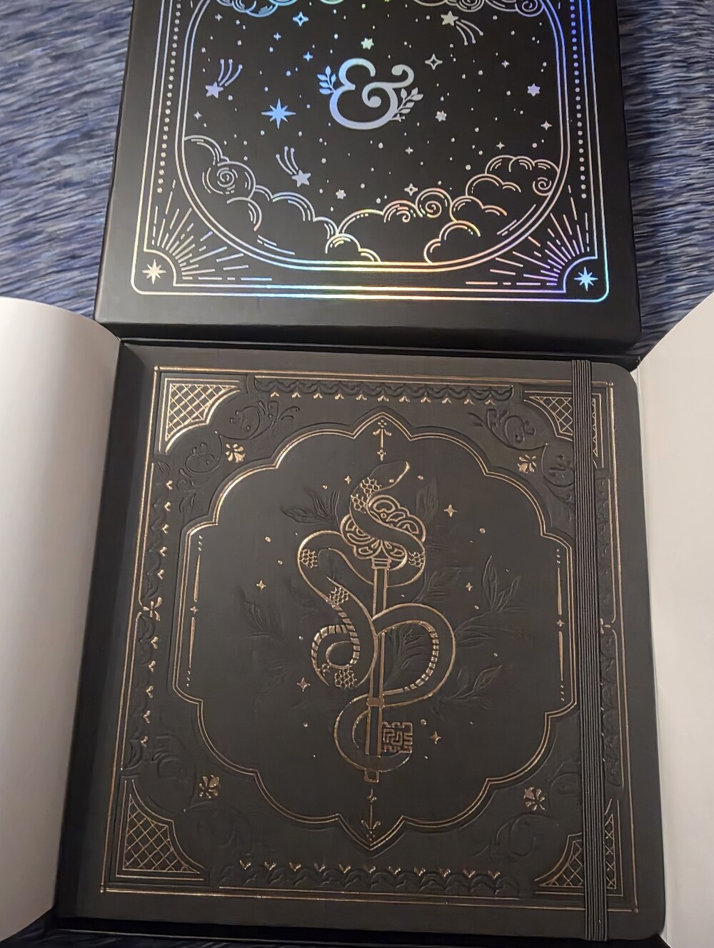 *NIB* COILED KEY Archer & Olive Mystic Snake Embossed Hardcover Journal